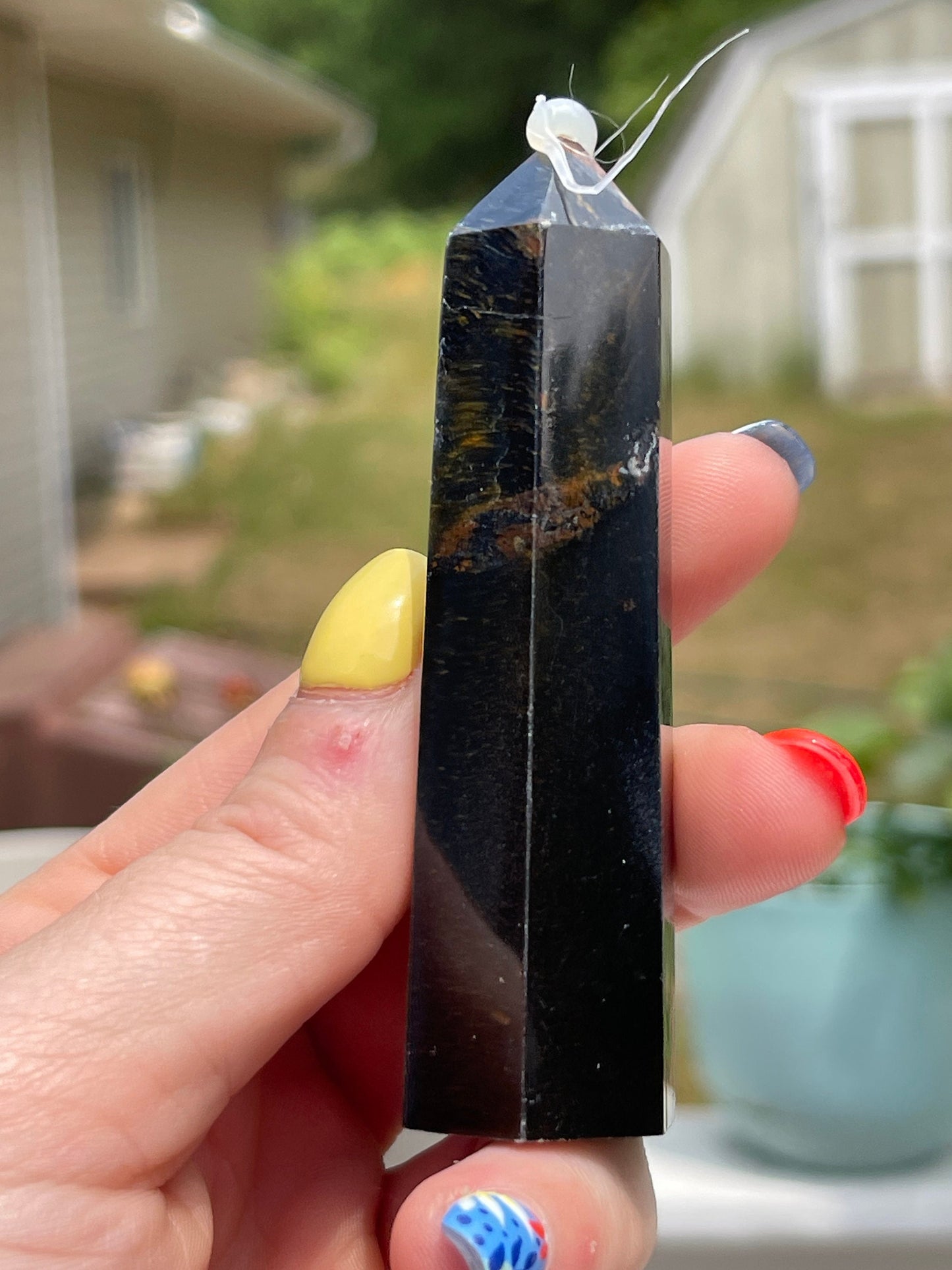 Blue Tiger Eye Crystal Tower