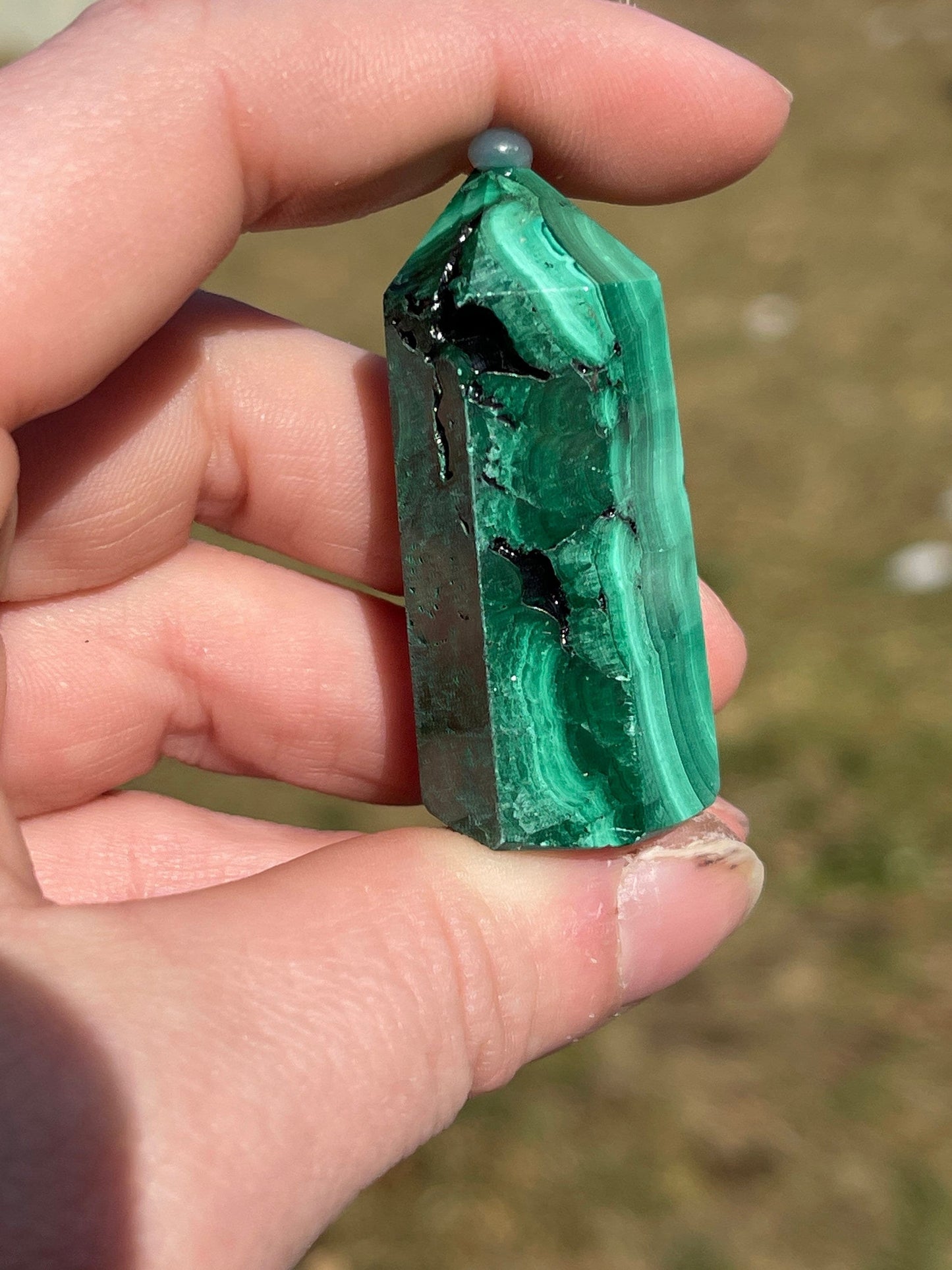 Mini Malachite Crystal Tower