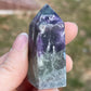 Snowflake Fluorite Crystal Tower
