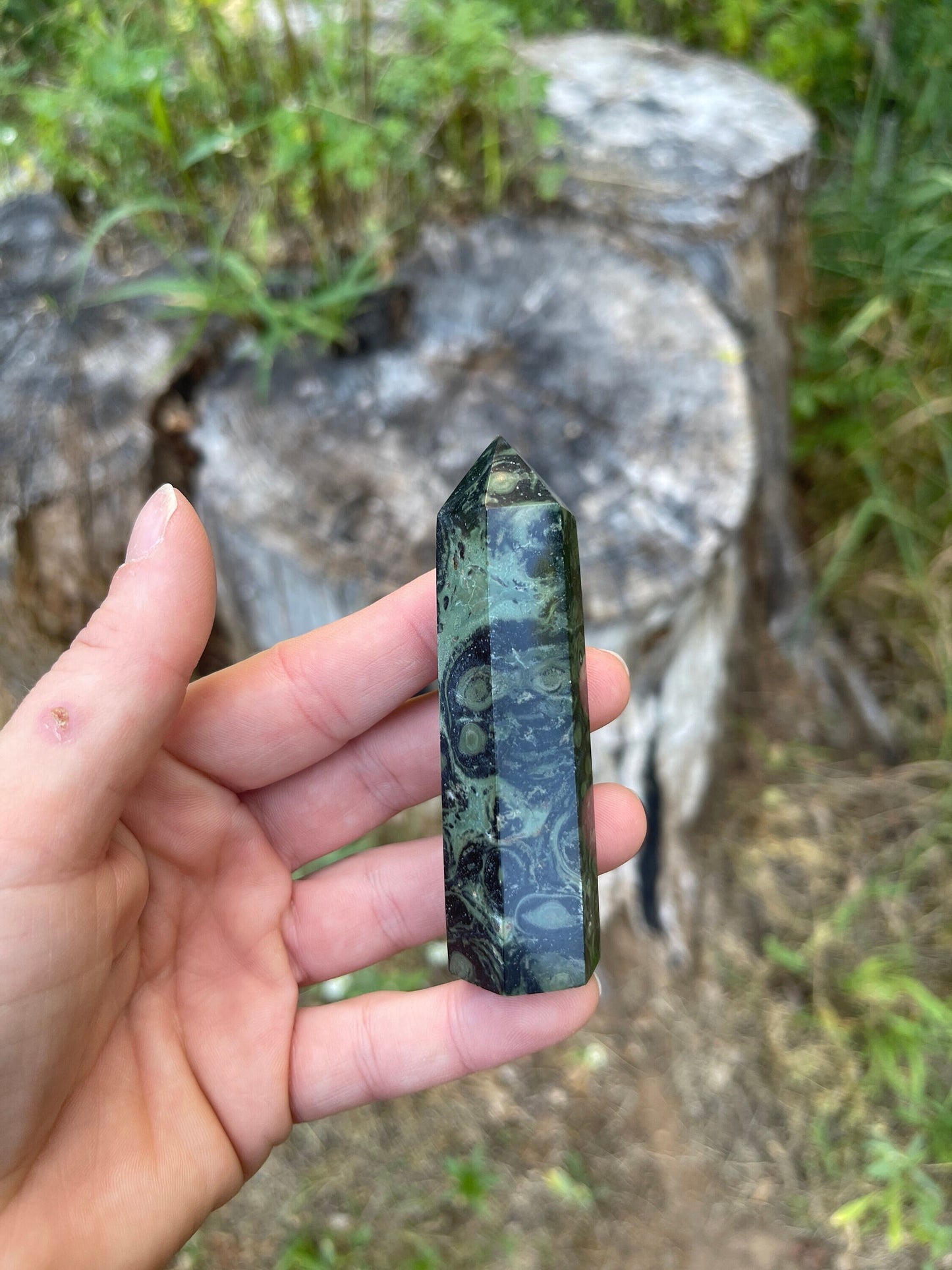 Kambaba Jasper Crystal Tower