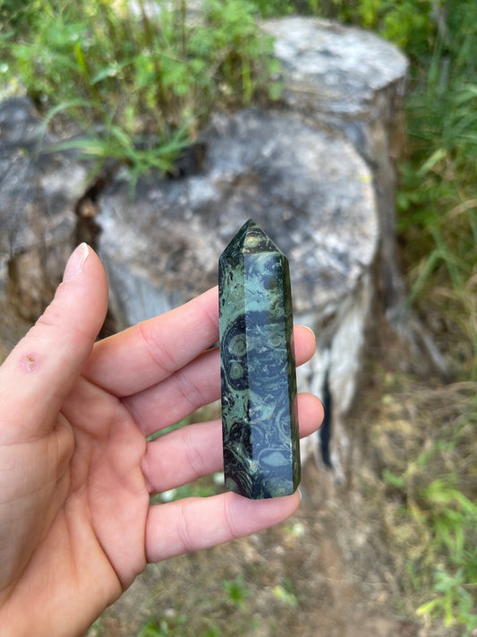 Kambaba Jasper Crystal Tower