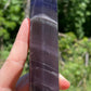 Rainbow fluorite tower