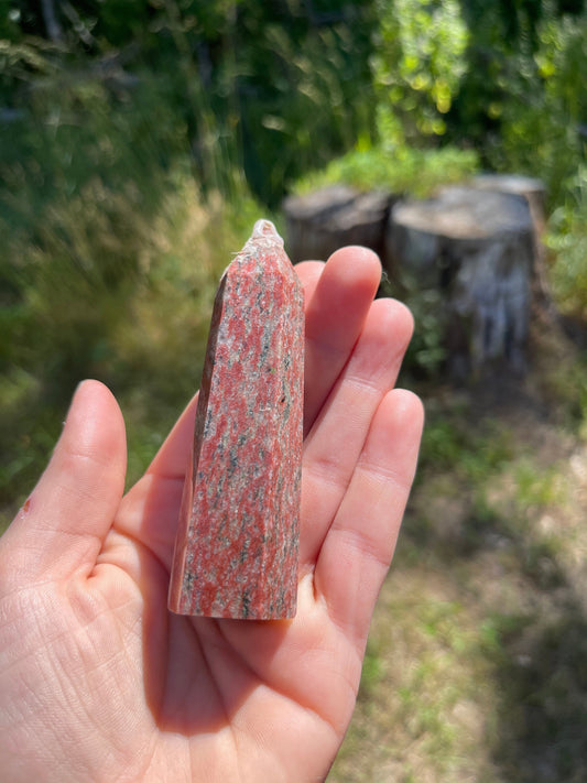 Rhodonite Crystal Tower