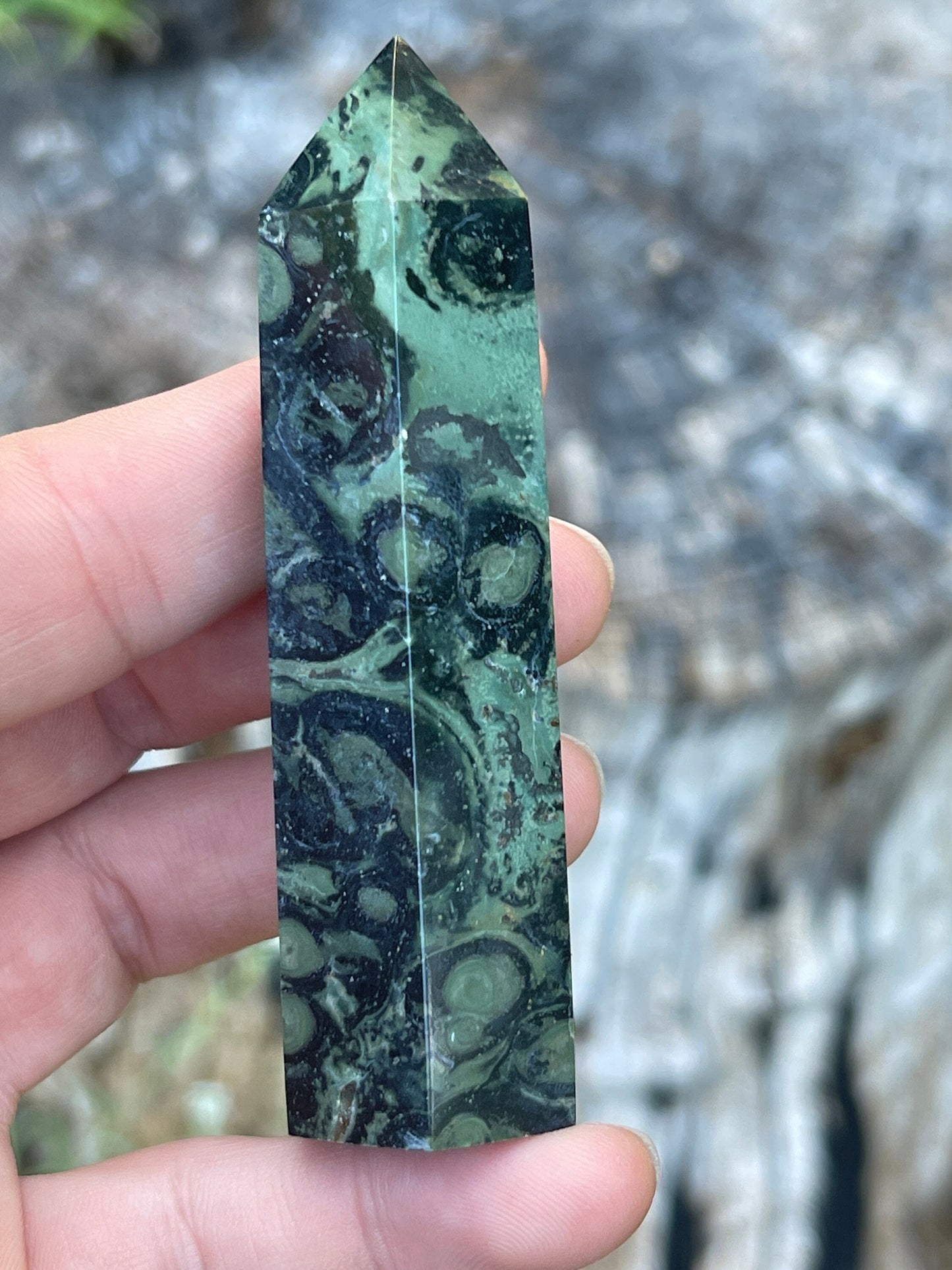 Kambaba Jasper Crystal Tower