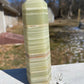 Banded Green Onyx Crystal Tower