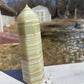 Banded Green Onyx Crystal Tower