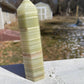 Banded Green Onyx Crystal Tower