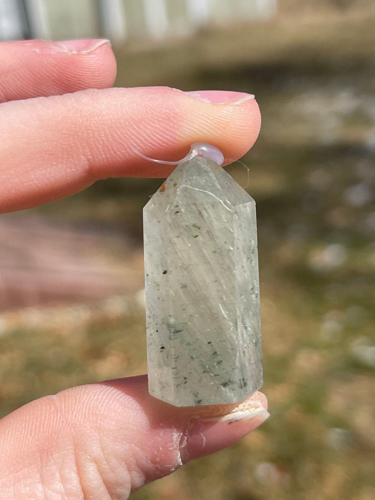 Mini Lodolite Crystal Tower I | Garden Quartz | Crystal Gift | Meditation Stone