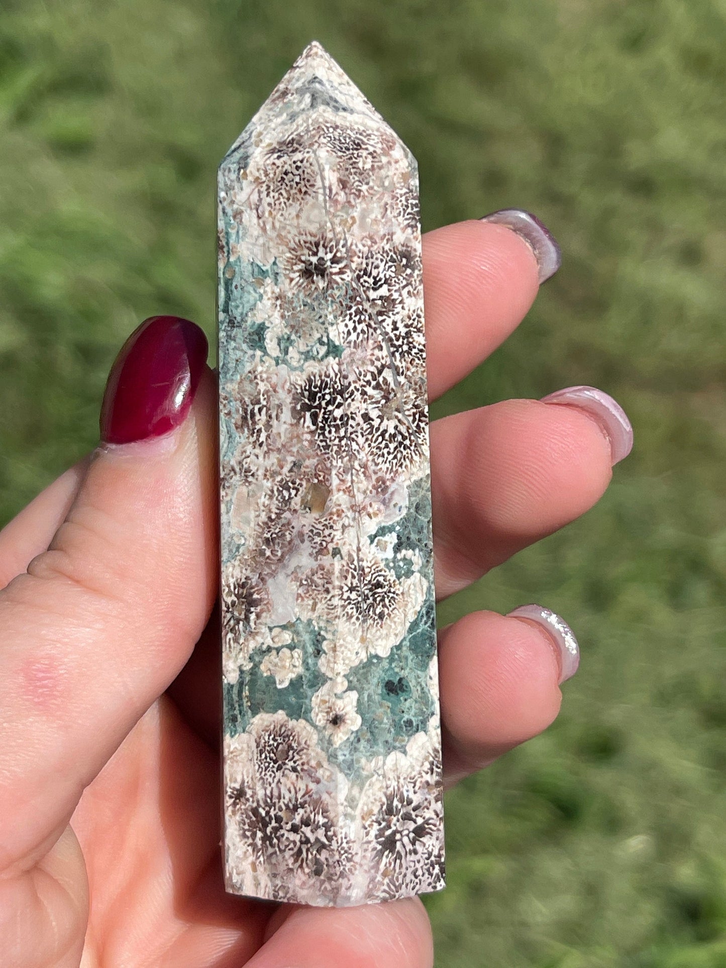 Flower Rhyolite Crystal Tower