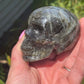 Labradorite Skull Carving with Blue Flash
