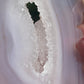 Druzy Agate Crystal Snowflake Carving
