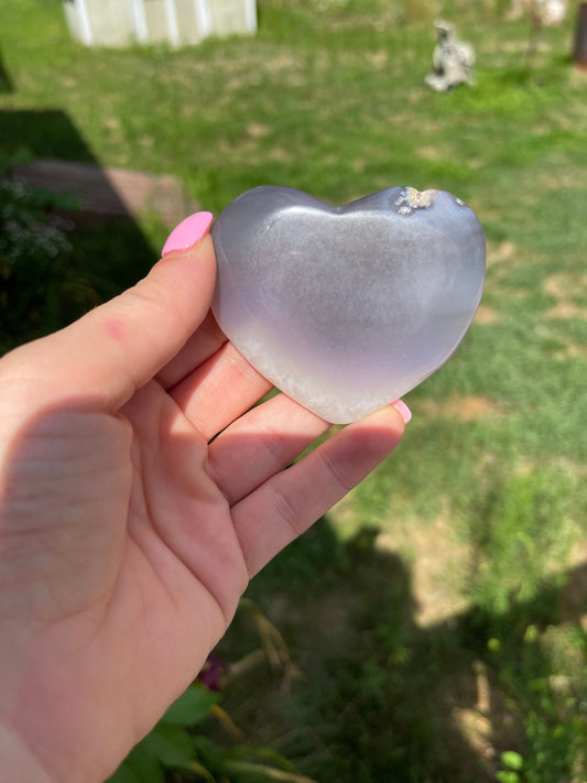 Agate Heart Carving