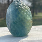 Green Fluorite Crystal Dragon Egg Carving