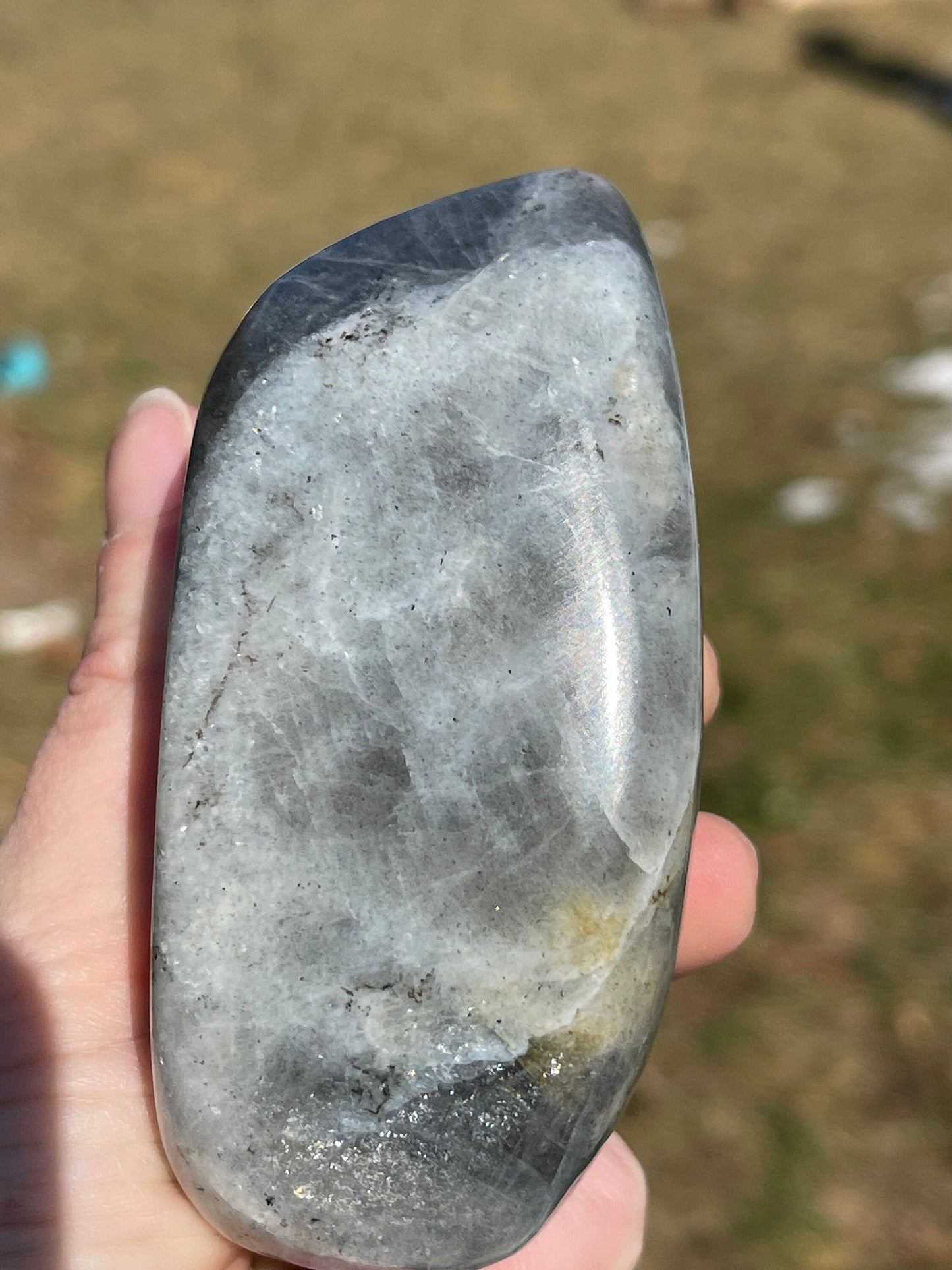 Purple Flash Labradorite Crystal Freeform