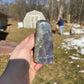 Purple Flash Labradorite Crystal Freeform Carving: 10.8oz
