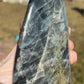 Purple Flash Labradorite Crystal Freeform Carving: 10.8oz