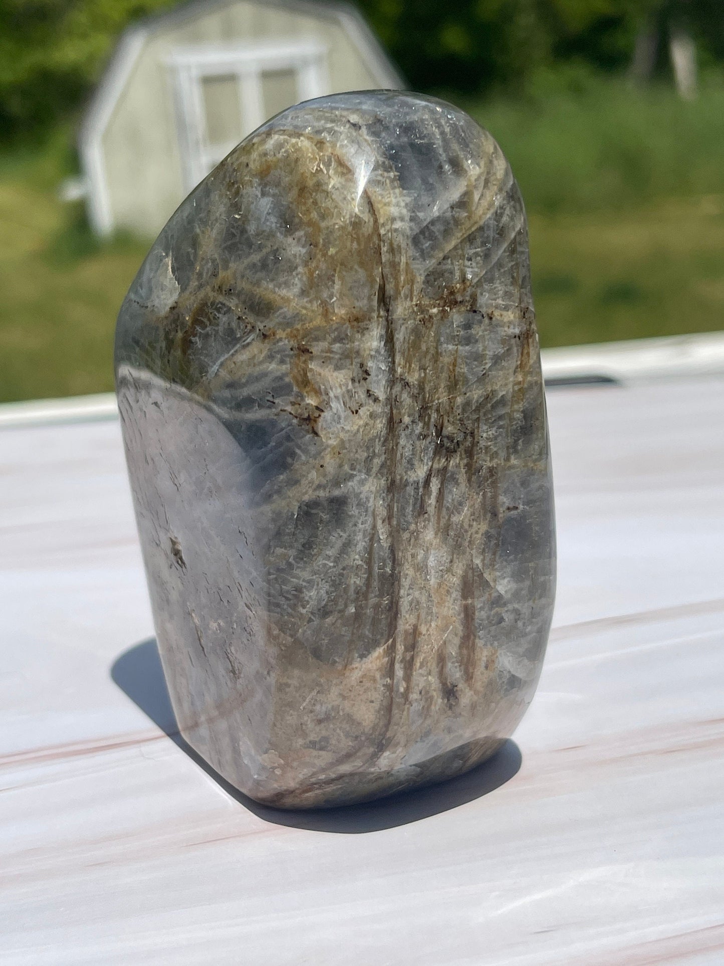 Purple Flash Labradorite Crystal Freeform