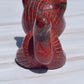 Red Jasper Crystal Cat Carving