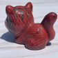 Red Jasper Crystal Cat Carving