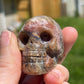 Ocean Jasper Skull Carving