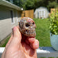 Ocean Jasper Skull Carving