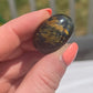 Blue Tiger Eye Tumbled Stone: Chakra Meditation Crystal