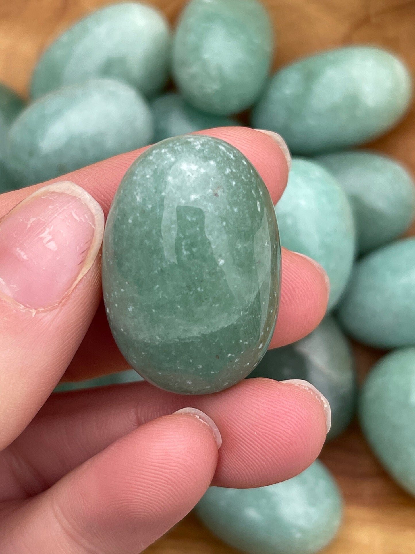 Green Aventurine Tumbled Stone: Abundance, Prosperity, Luck