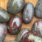 Dragon Stone Tumbled Stone: Red & Green Piemontite Epidote