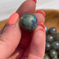 Mini Labradorite Crystal Sphere: Pocket Meditation Stone