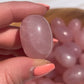 1 Dark Rose Quartz Tumbled Stone with Flash