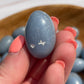 Angelite Tumbled Stone: Calming Meditation Crystal, Pocket Stone