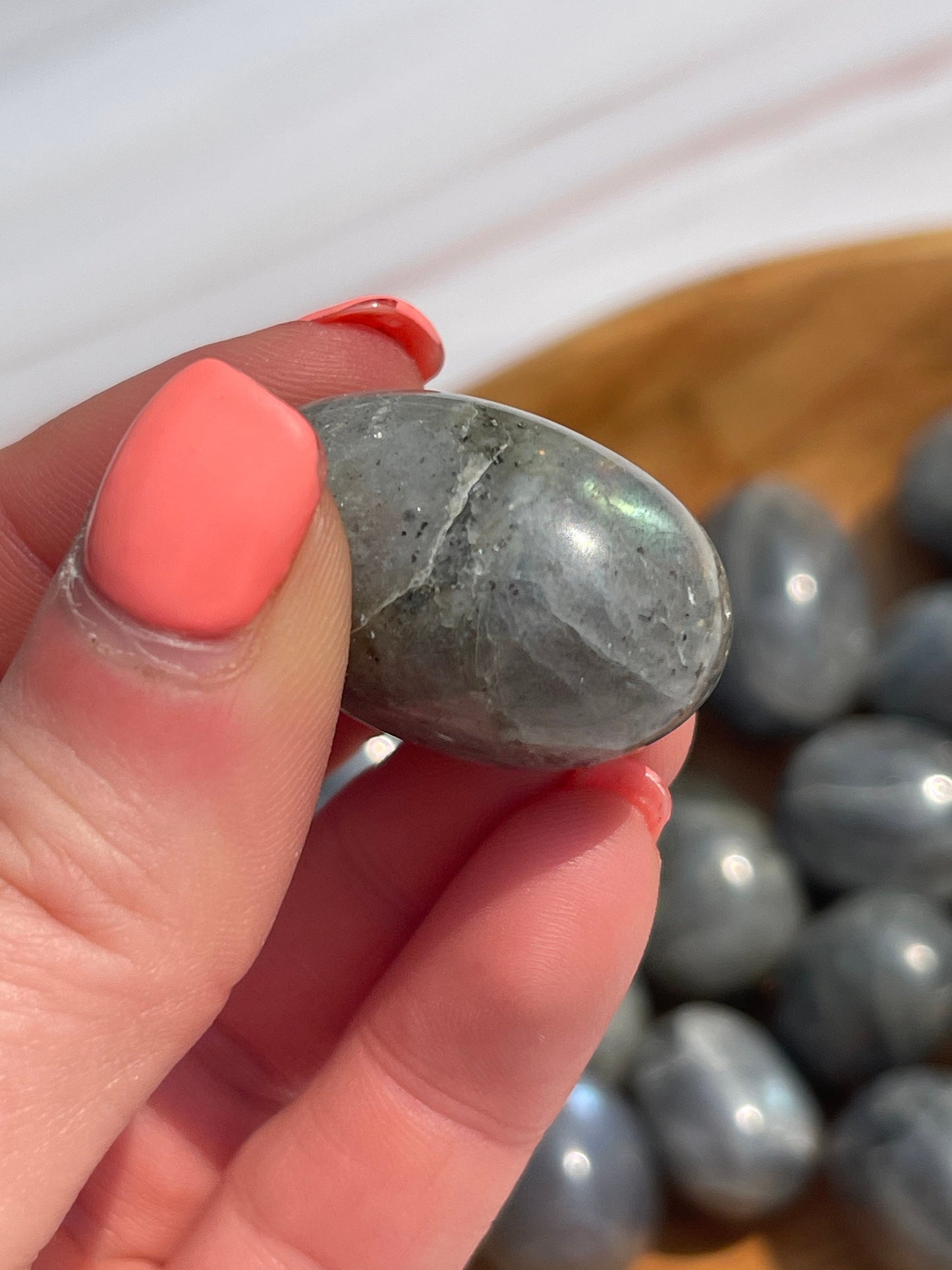 Labradorite Tumbled Stone: Pocket Meditation Crystal