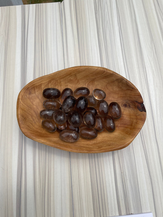 Smoky Quartz Tumbled Stone: Meditation Crystal, Pocket Stone