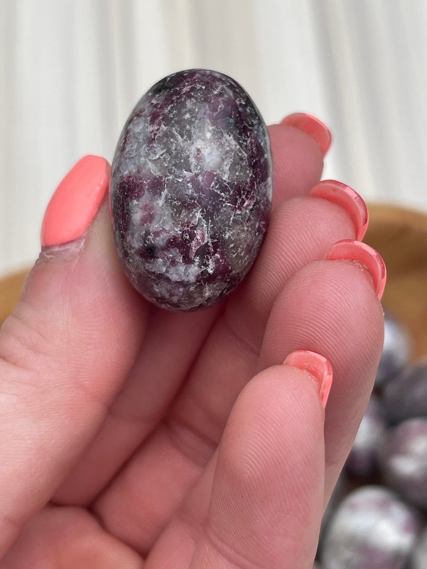 Rubellite Tumbled Stone