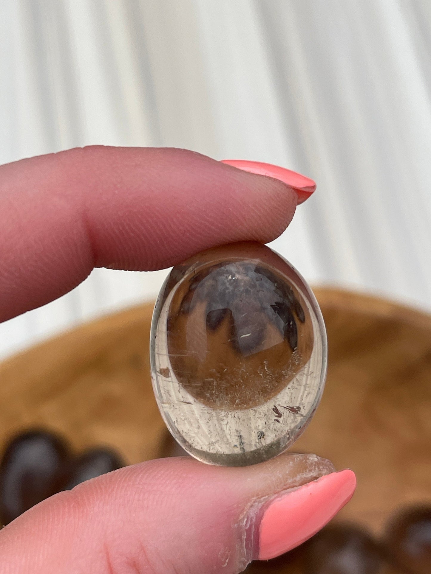 Smoky Quartz Tumbled Stone: Meditation Crystal, Pocket Stone