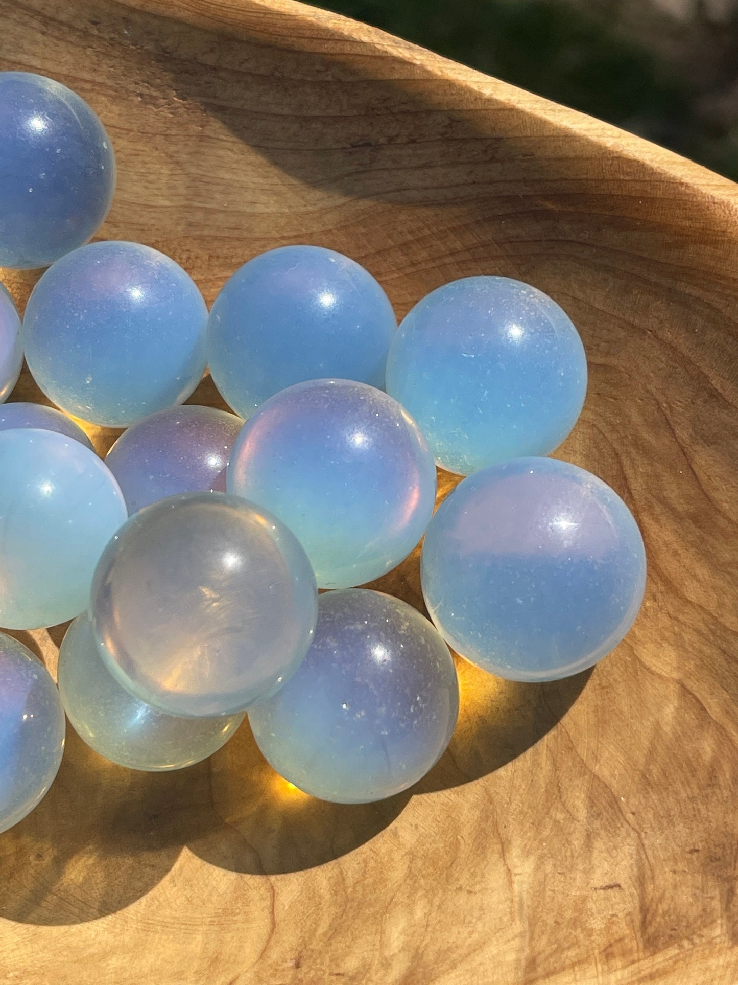 Opalite Mini Sphere: Meditation Crystal Carving (0.9in)