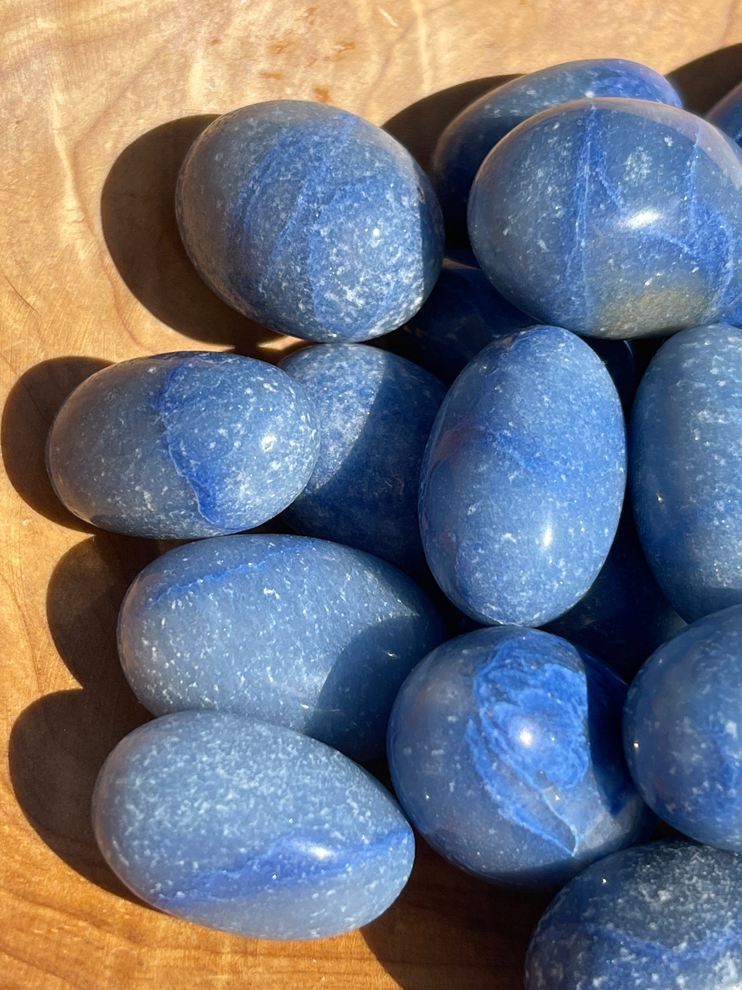 1 Blue Aventurine Tumbled Stone | meditation | pocket stone | stress relief