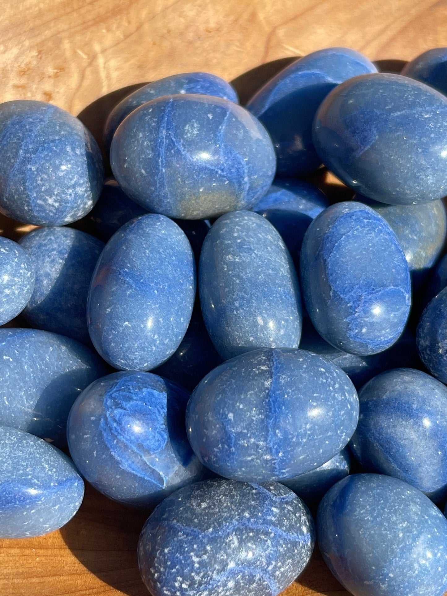 1 Blue Aventurine Tumbled Stone | meditation | pocket stone | stress relief
