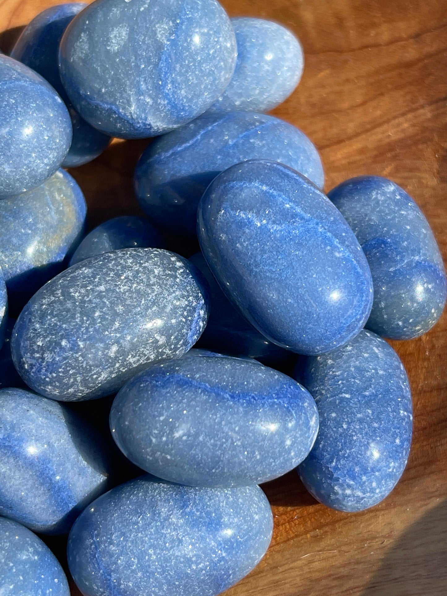 1 Blue Aventurine Tumbled Stone | meditation | pocket stone | stress relief