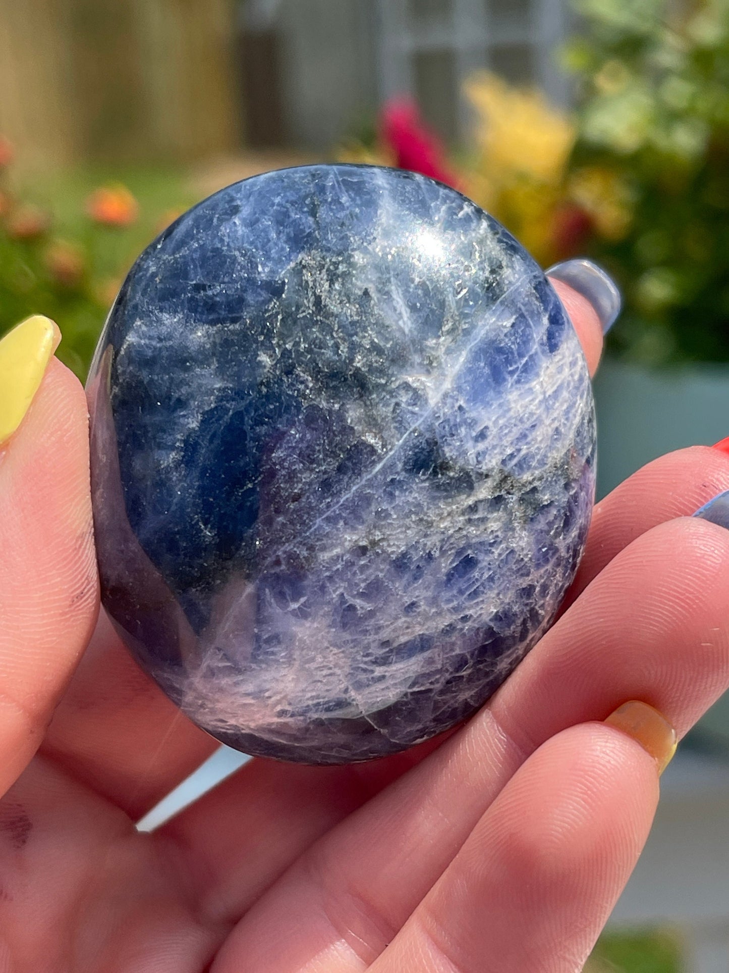 Sodalite Palm Stone