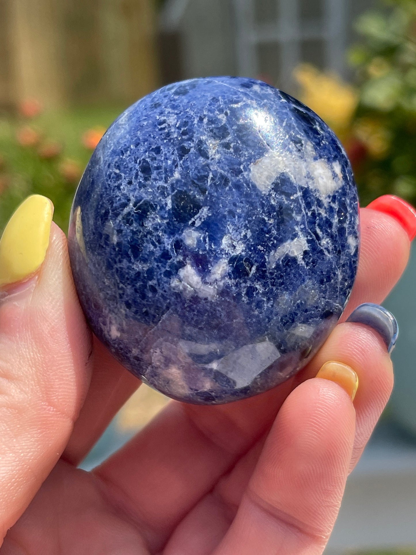 Sodalite Palm Stone