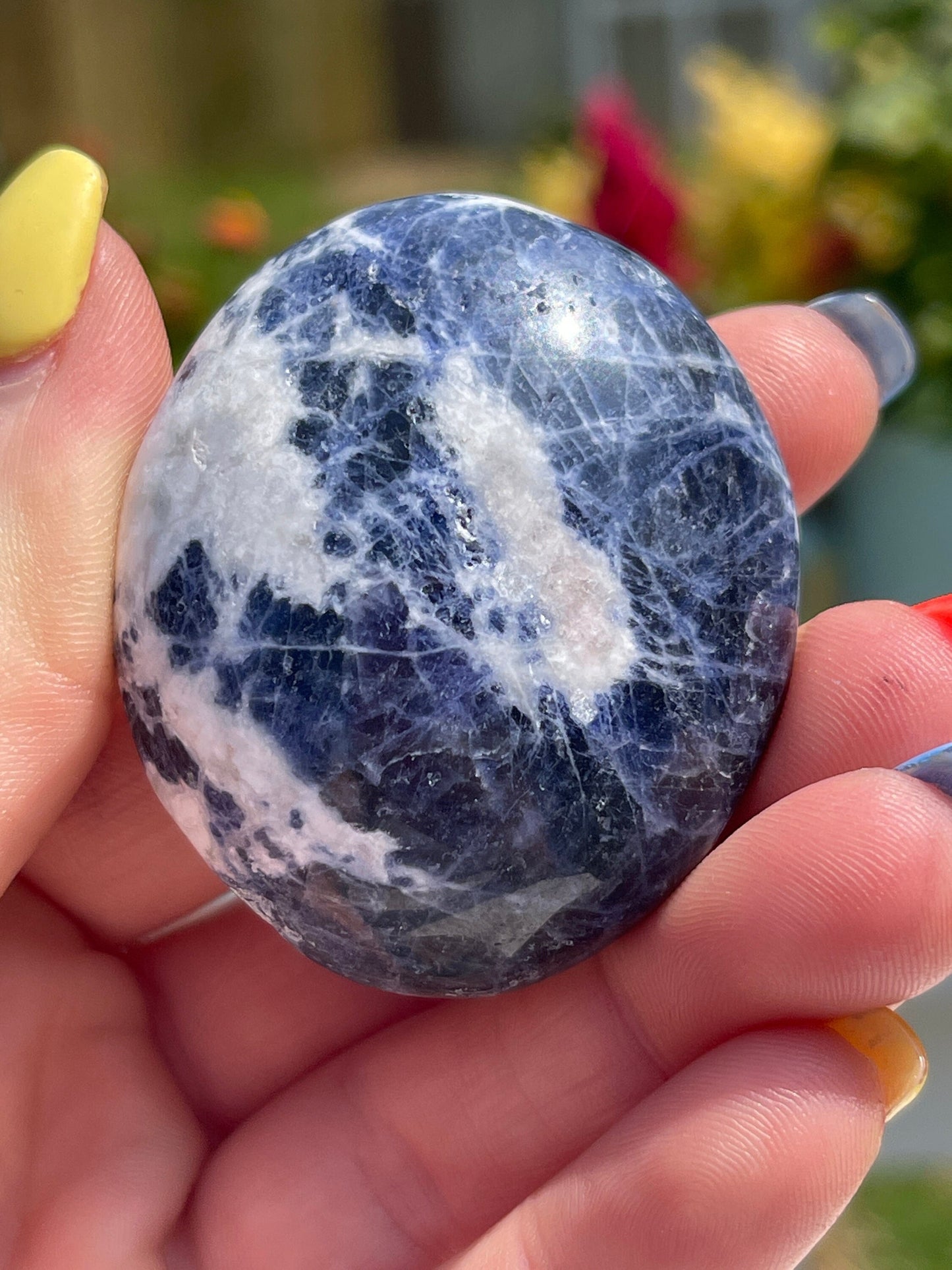 Sodalite Palm Stone