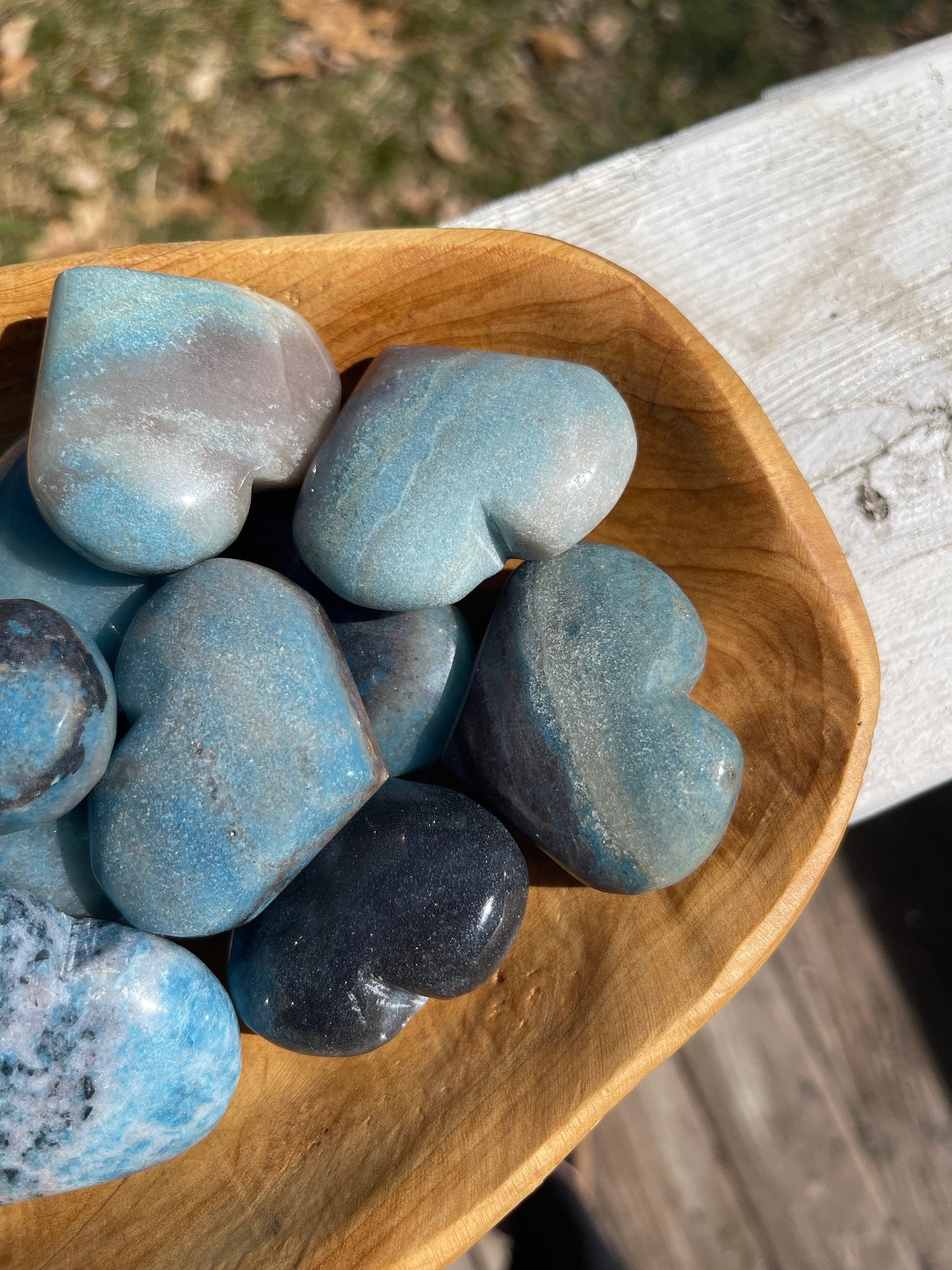 Trolleite Heart Palm Stone