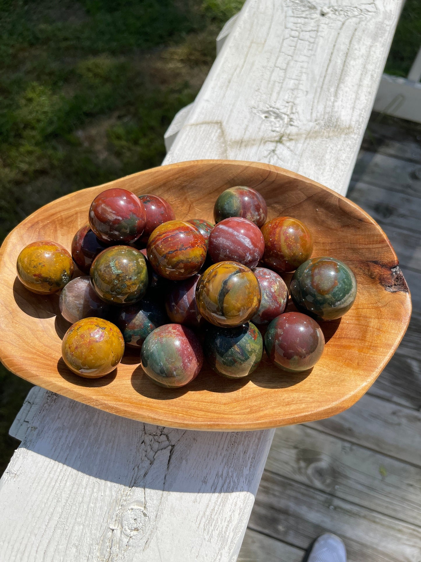1 Small Ocean Jasper Sphere