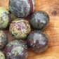 Dragon Stone Mini Sphere: Piemontite Crystal, Meditation Stone