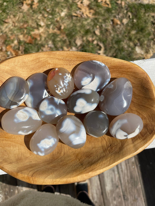 1 Orca Agate Palm Stone