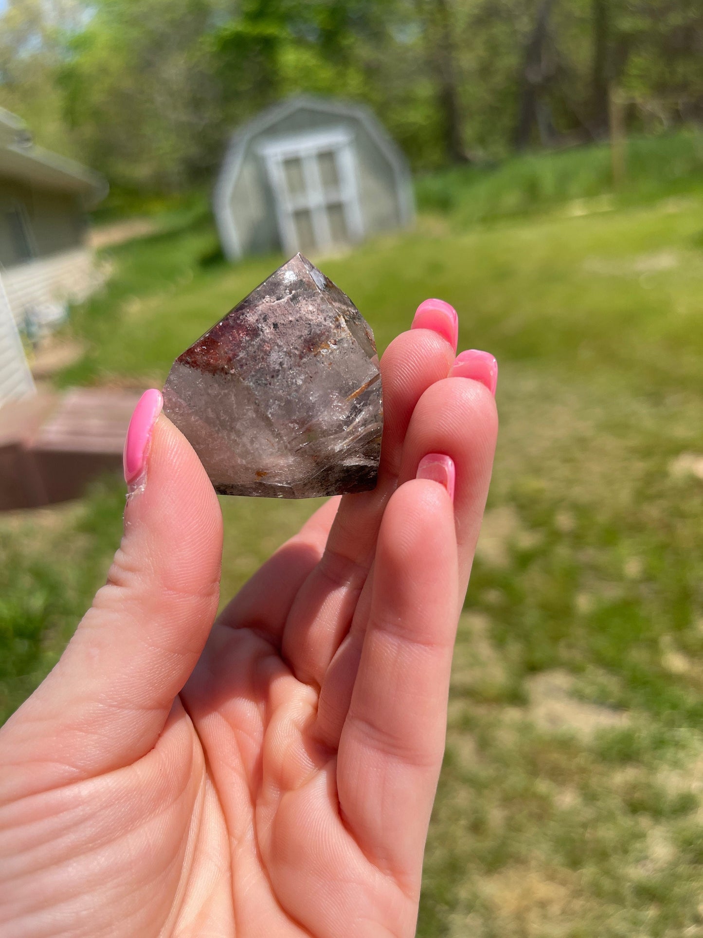 Lodolite crystal freeform