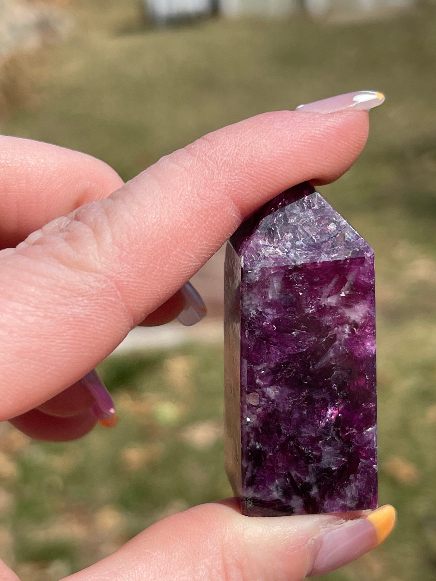 Lepidolite Point