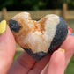 Druzy Sphalerite Heart Palm Stone