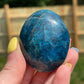 Blue Apatite Crystal Palm Stone
